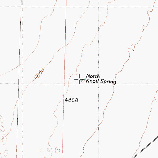 Topographic Map of North Knoll Spring, UT