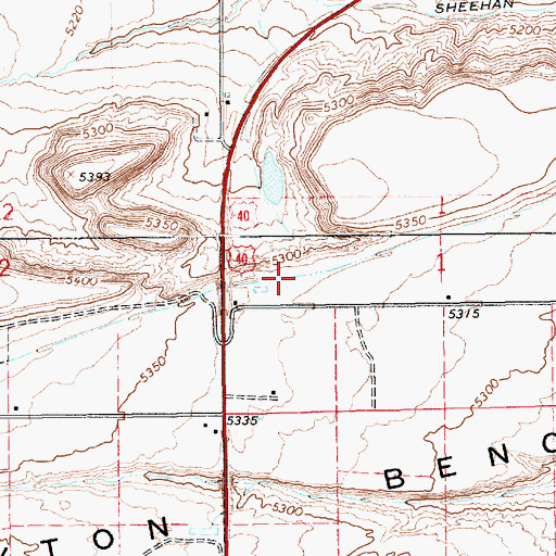Topographic Map of North Lateral C Canal, UT