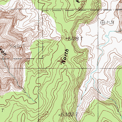 Topographic Map of North Point, UT
