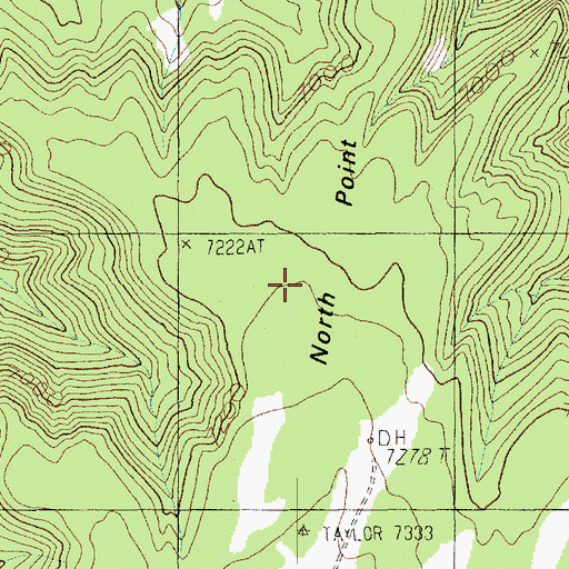 Topographic Map of North Point, UT
