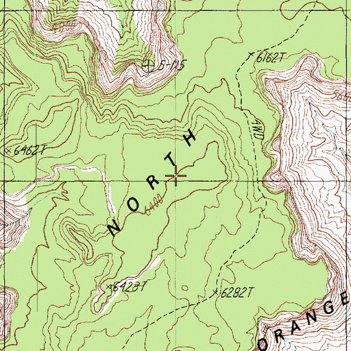Topographic Map of North Point, UT