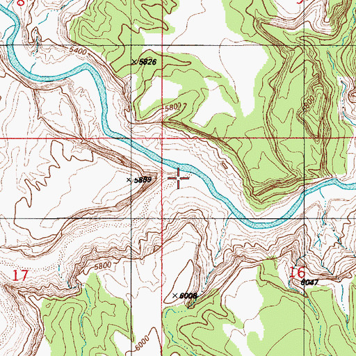 Topographic Map of North Salt Wash, UT