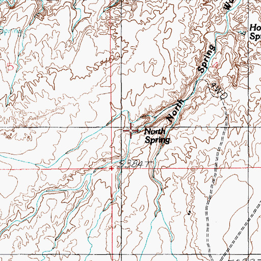 Topographic Map of North Spring, UT