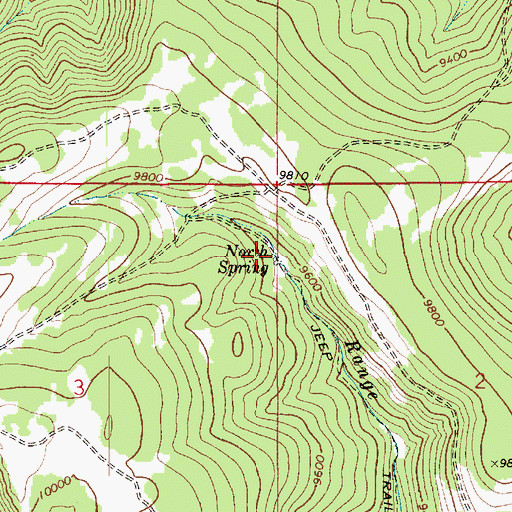 Topographic Map of North Spring, UT