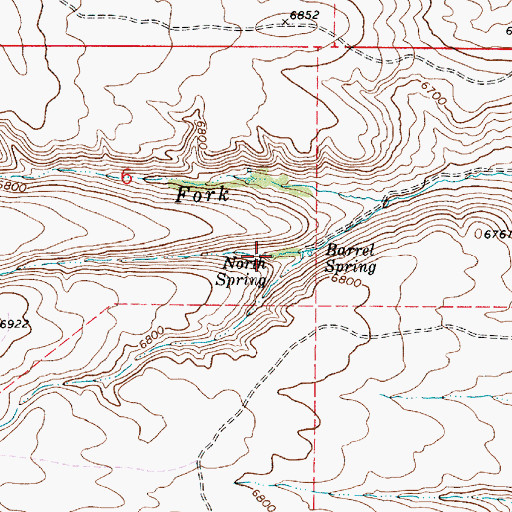 Topographic Map of North Spring, UT