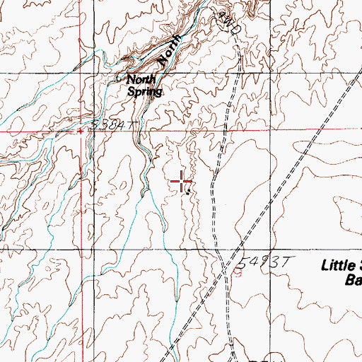 Topographic Map of North Spring Cabin, UT