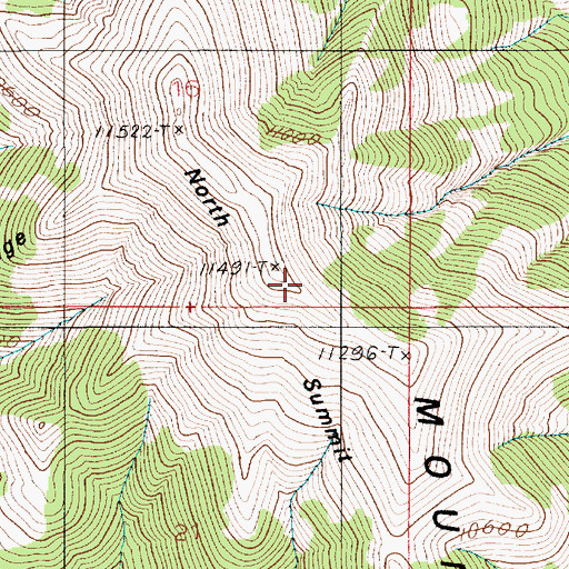 Topographic Map of North Summit Ridge, UT