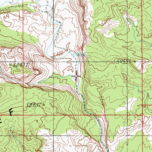 Topographic Map of North Temple Wash, UT
