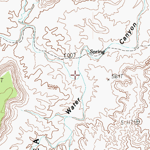 Topographic Map of North Trail Canyon, UT