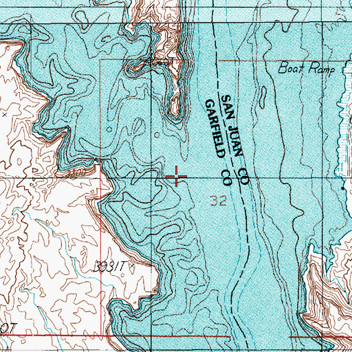 Topographic Map of North Wash, UT