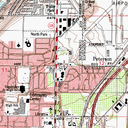 Topographic Map of Northwest Branch Davis-Weber Canal, UT