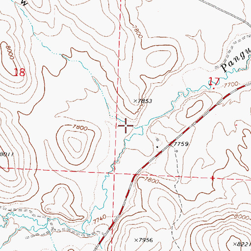 Topographic Map of Norton Hollow, UT