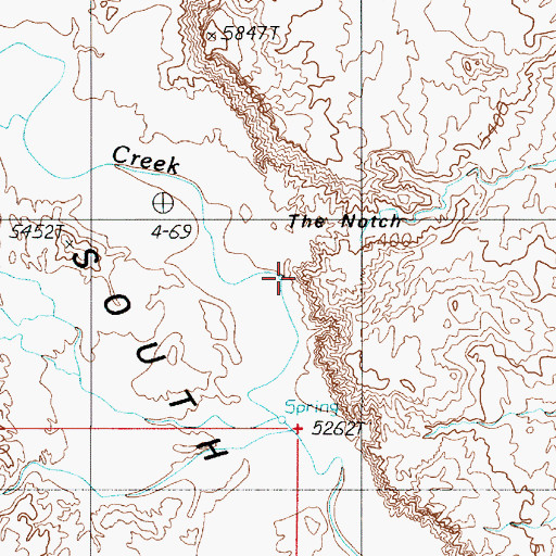 Topographic Map of Notch Water, UT