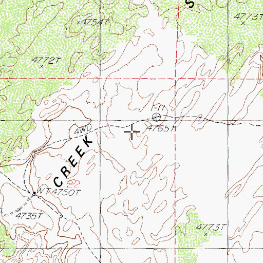 Topographic Map of Oak Creek Sinks, UT
