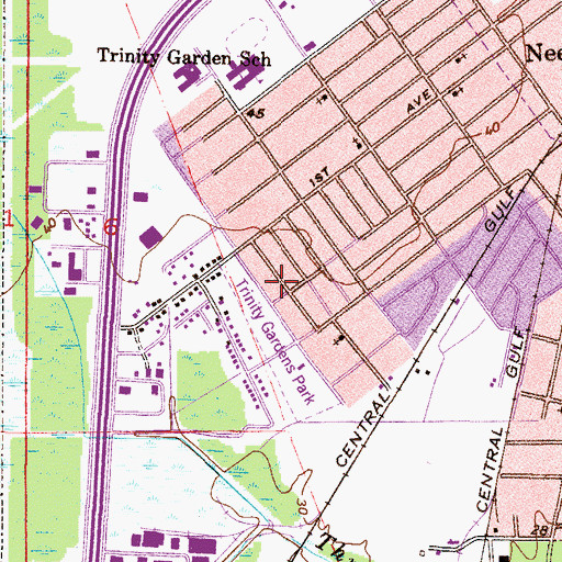 Topographic Map of Abyssiania Baptist Church, AL