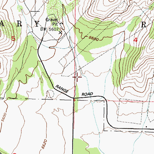 Topographic Map of Oak Springs Hollow, UT