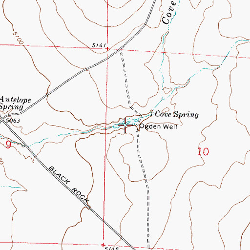 Topographic Map of Ogden Well, UT