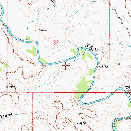 Topographic Map of Oil Well Draw, UT