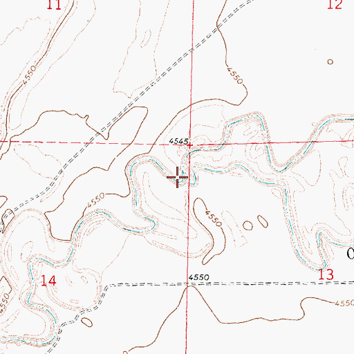 Topographic Map of Old Channel Sevier River, UT