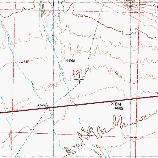 Topographic Map of Old Emigrant Trail, UT