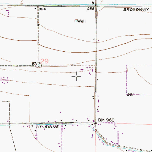 Topographic Map of Canal Twelve (historical), AZ