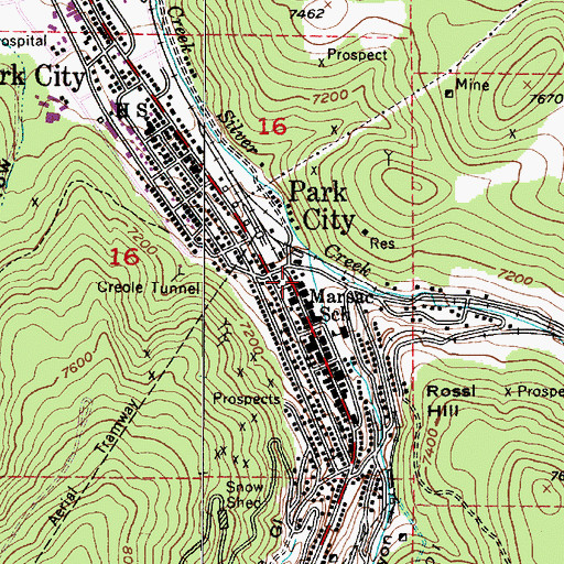 Topographic Map of Ontario Canyon, UT