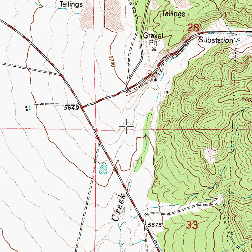 Topographic Map of Ophir Canyon, UT