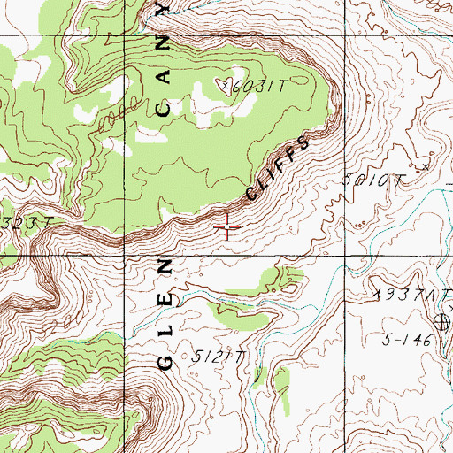 Topographic Map of Orange Cliffs, UT
