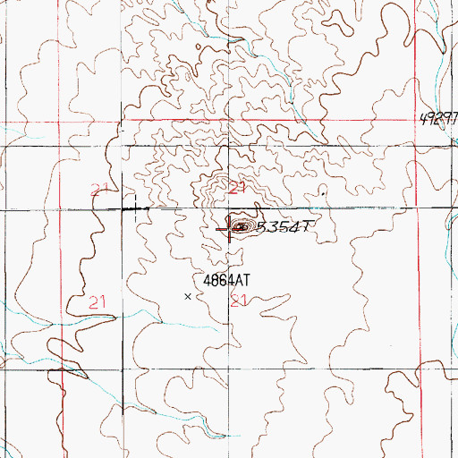 Topographic Map of Organ Rock, UT