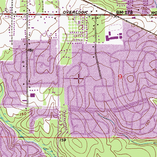 Topographic Map of Alpine Hills, AL