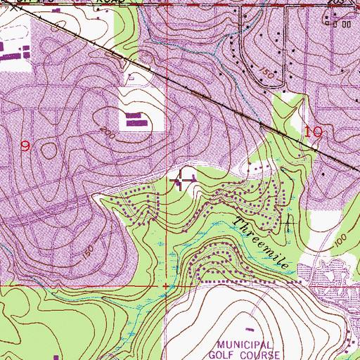 Topographic Map of University Church of Christ, AL