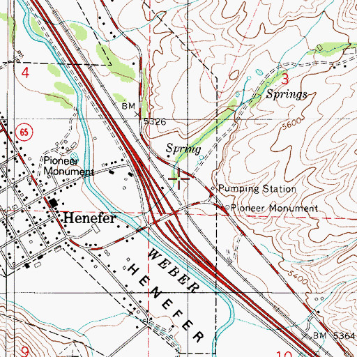 Topographic Map of Owens Canyon, UT