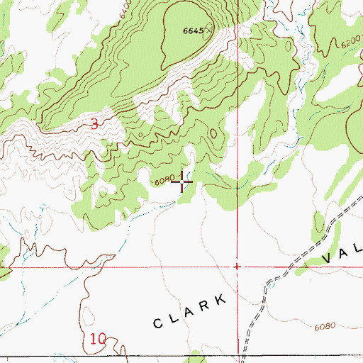 Topographic Map of Pace Canyon, UT