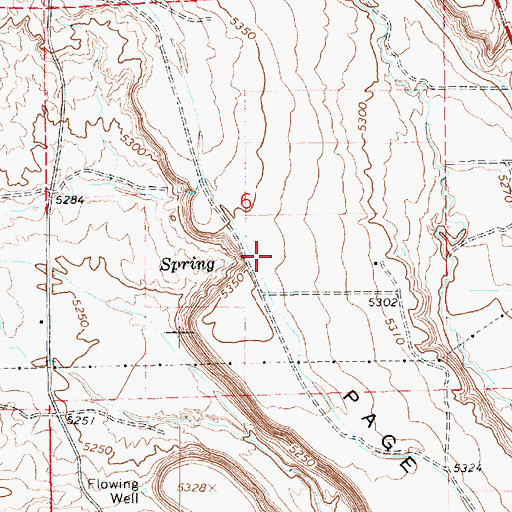 Topographic Map of Page Canal, UT