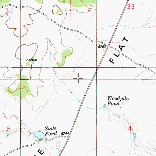 Topographic Map of Paige Flat, UT