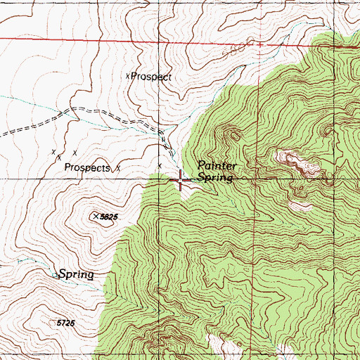 Topographic Map of Painter Spring, UT