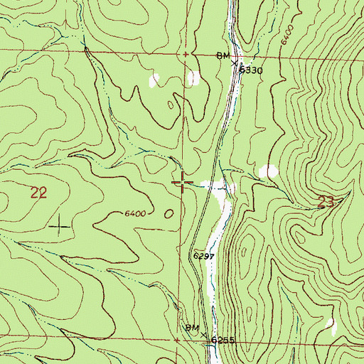 Topographic Map of Paradise Canyon, UT