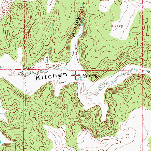 Topographic Map of Parley Hollow, UT