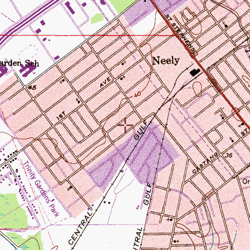 Topographic Map of Apostolic Church of God, AL