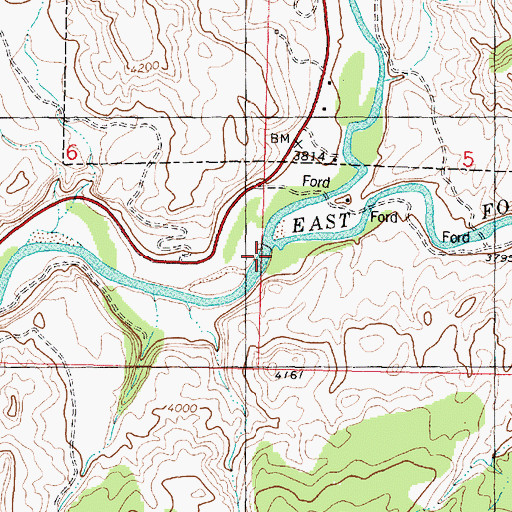 Topographic Map of Parunuweap Canyon, UT