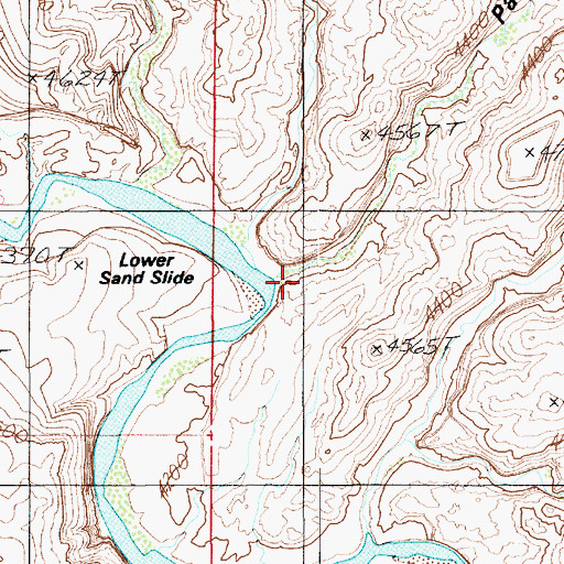 Topographic Map of Pasture Canyon, UT