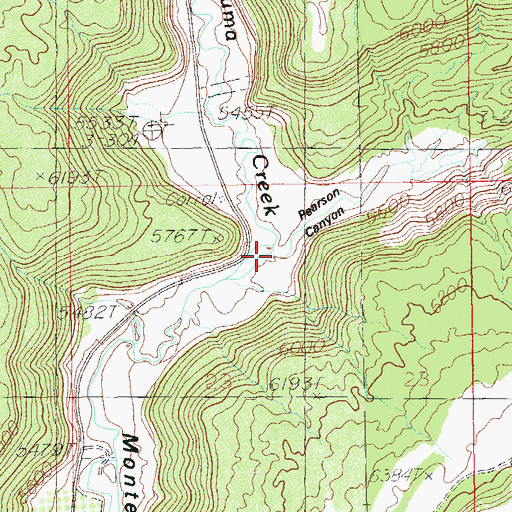 Topographic Map of Pearson Canyon, UT