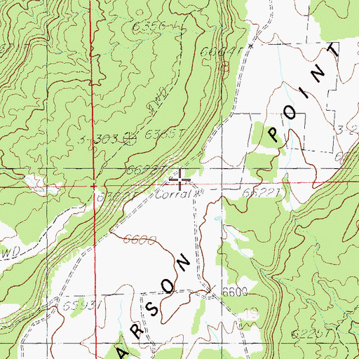 Topographic Map of Pearson Point, UT