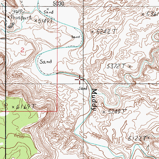 Topographic Map of Penitentiary Canyon, UT