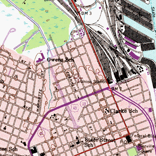 Topographic Map of Arreain Missionary Baptist Church (historical), AL