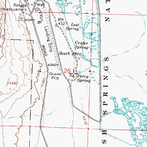 Topographic Map of Percy Spring, UT