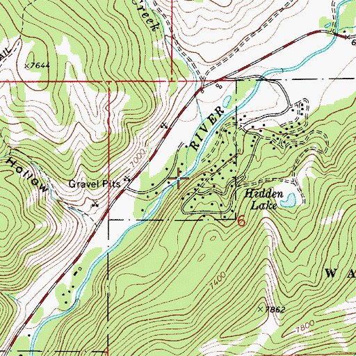 Topographic Map of Perdue Creek, UT