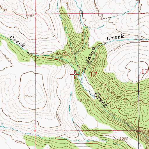 Topographic Map of Petes Creek, UT