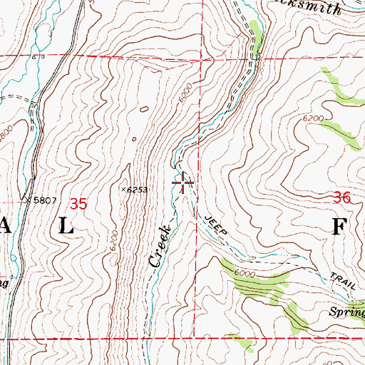 Topographic Map of Petes Hollow, UT