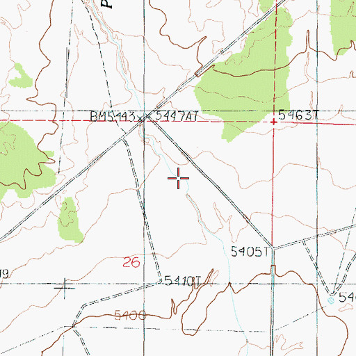 Topographic Map of Petrified Hollow Wash, UT